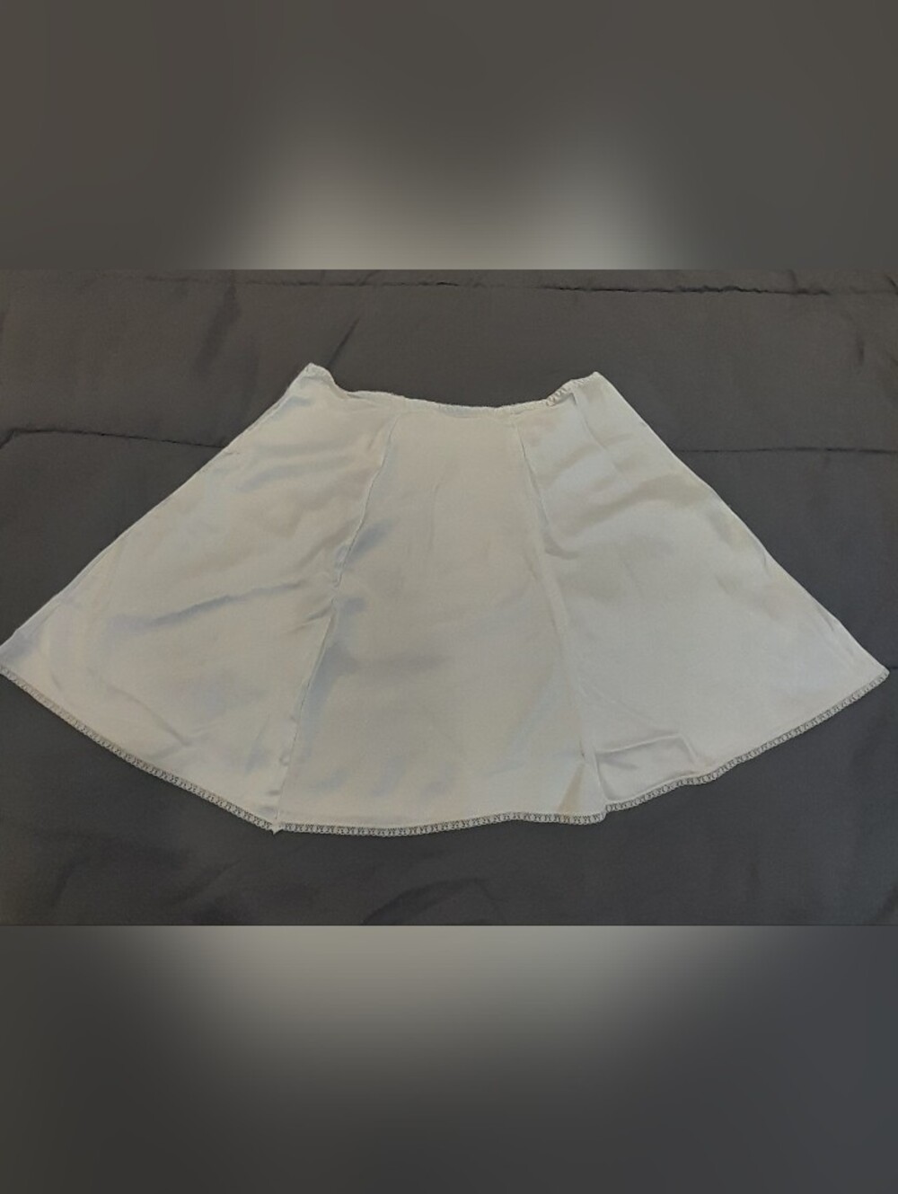 Vintage Eaton Vanity Fair Classic White Half Slip For Women Size S